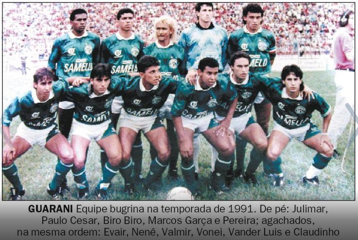 Guarani é vice da Série B de 1991