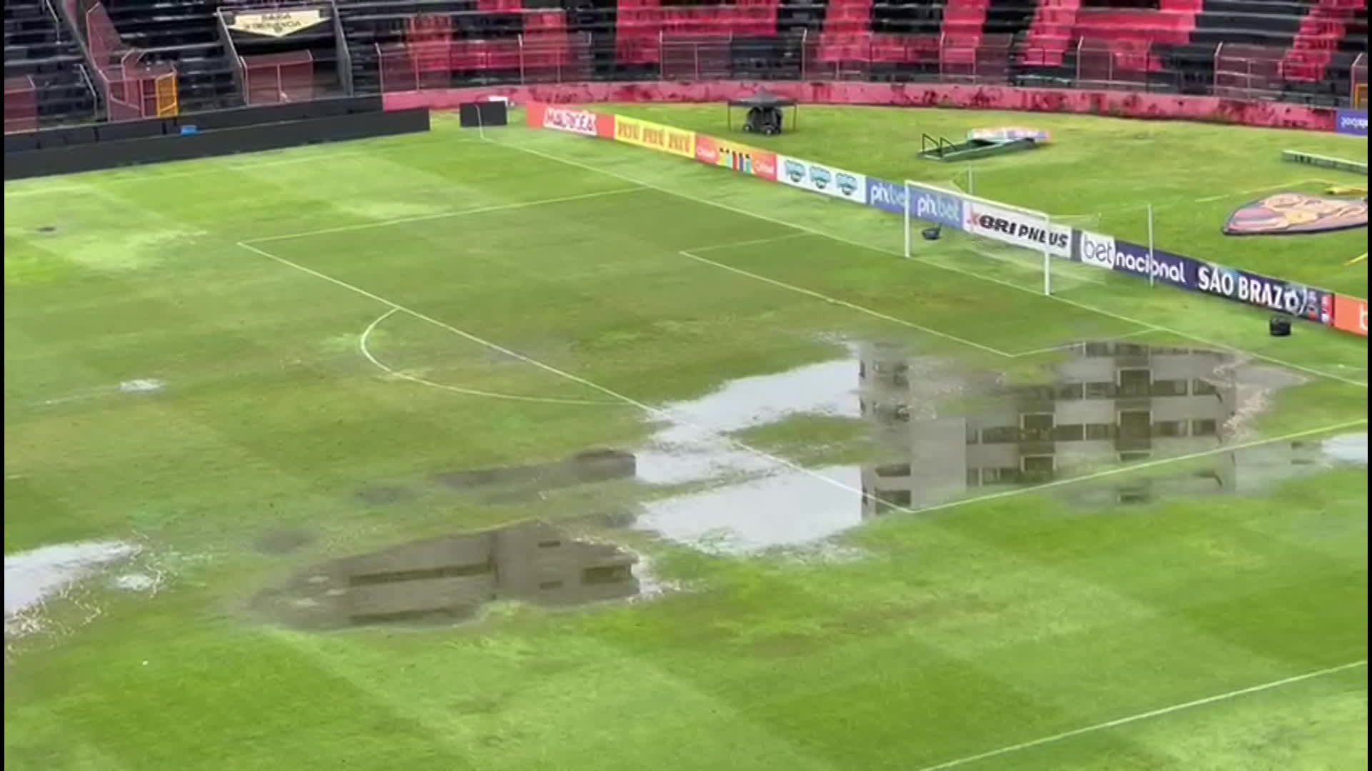 Fortes chuvas no Recife forçam mudança no jogo entre Sport x Ponte Preta