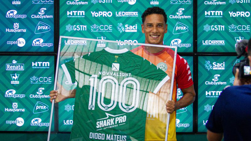 Guarani: Diogo Mateus completa 100 jogos pelo clube e pede foco para garantir permanência no Paulista