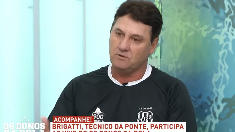 Ponte Preta: Brigatti lembra campanha de 2020 e promete “jogar contra o Palmeiras” em Barueri