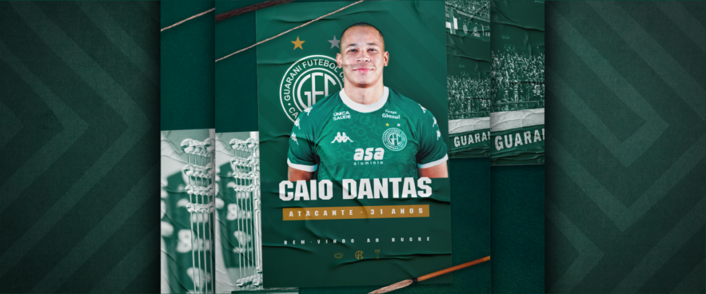 Guarani: Caio Dantas é oficializado como reforço