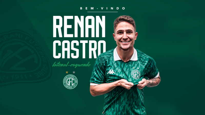 Guarani: diretoria oficializa contratação de novo lateral-esquerdo