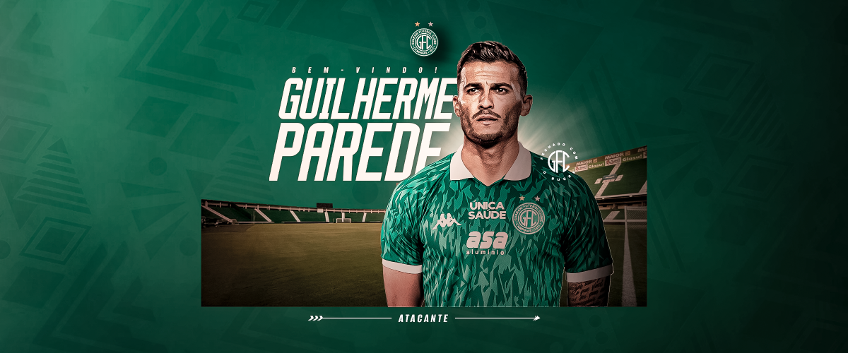 Guarani: Guilherme Parede é oficializado pela diretoria como primeiro reforço