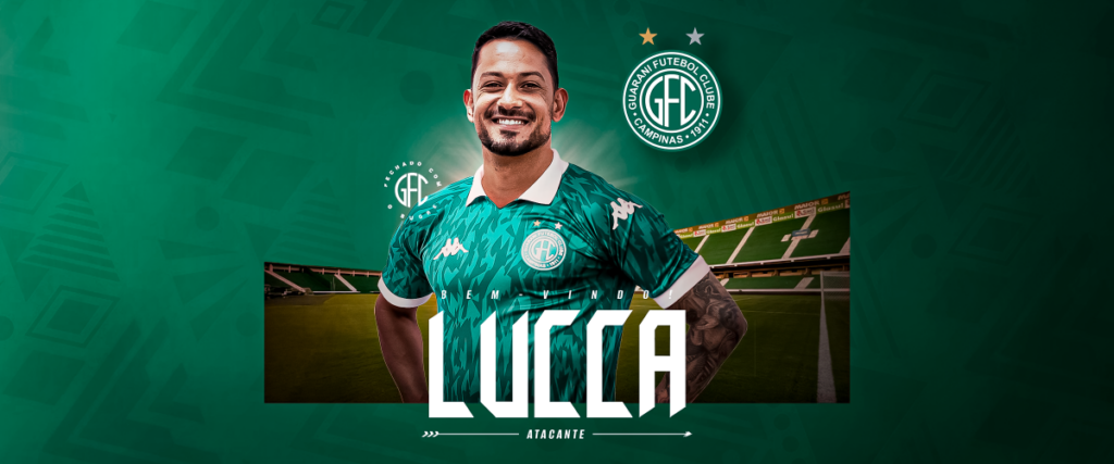 Guarani: Lucca é oficializado e assume camisa 9 bugrina