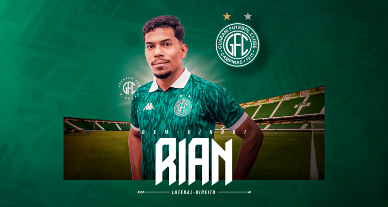Guarani: diretoria oficializa Rian, ex-Ypiranga, para acirrar disputa com Cicinho