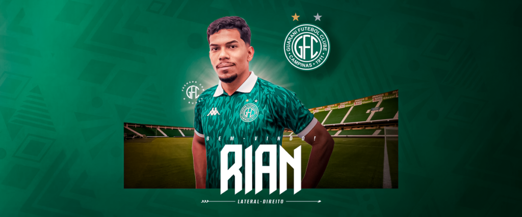 Guarani: diretoria oficializa Rian, ex-Ypiranga, para acirrar disputa com Cicinho