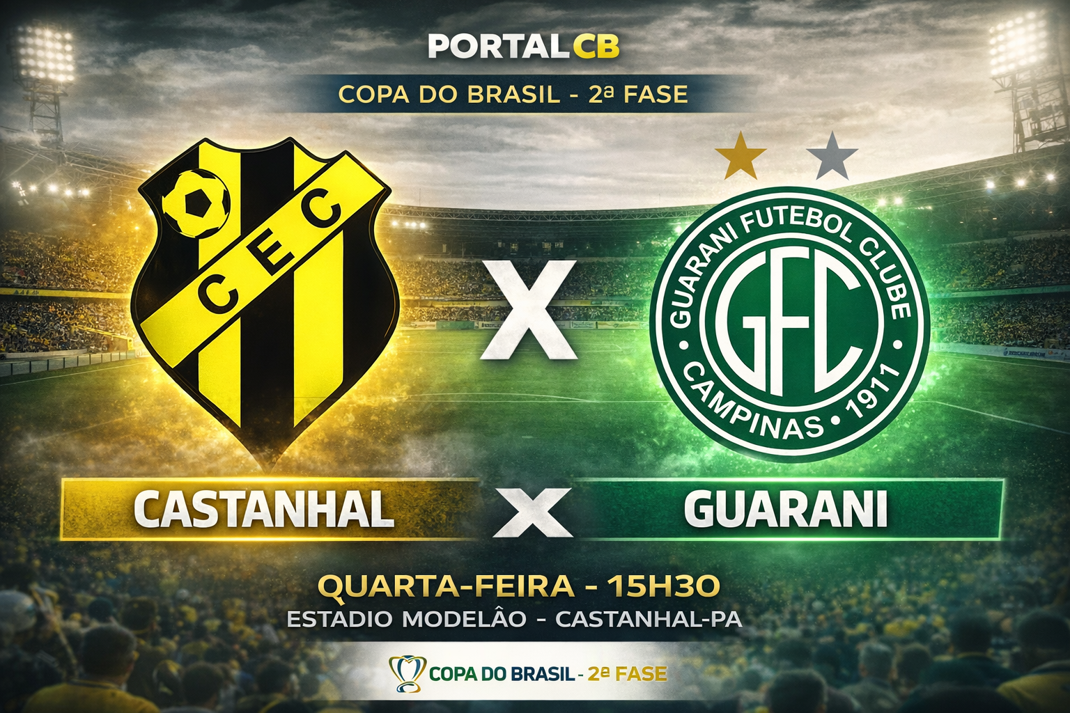 Castanhal x Guarani: escalações prováveis, transmissão e histórico