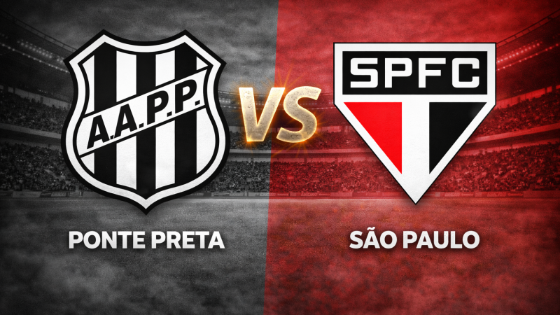Ponte Preta x São Paulo: escalações prováveis, transmissão e histórico