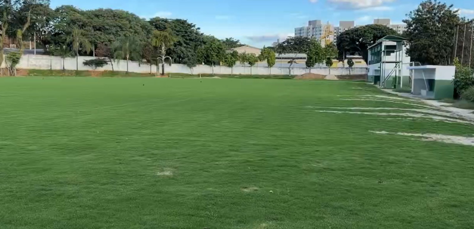 Guarani: clube finaliza primeira etapa das obras para troca do gramado no CT