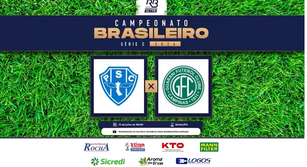 Paysandu x Guarani: histórico, transmissão e escalações prováveis