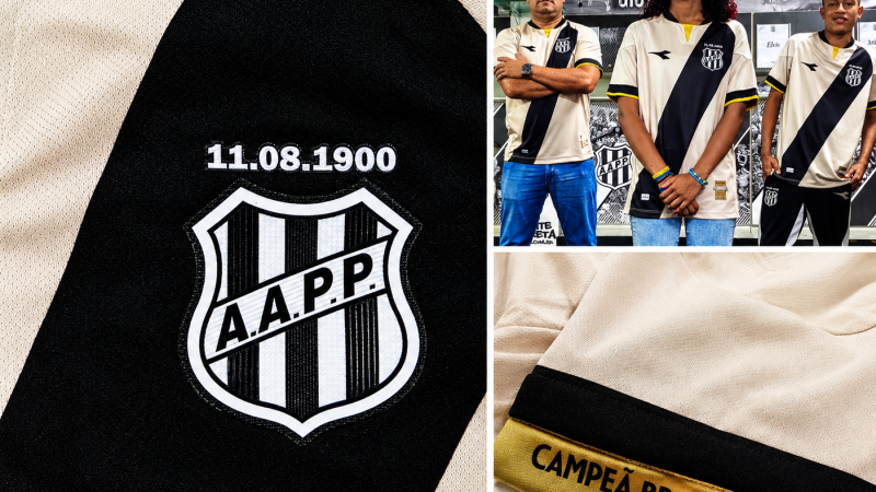 Ponte Preta: clube lança uniforme em homenagem ao título da Série C; veja fotos