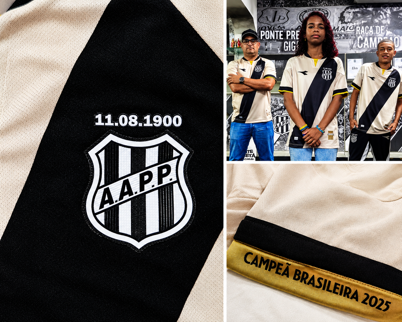 Ponte Preta: clube lança uniforme em homenagem ao título da Série C; veja fotos